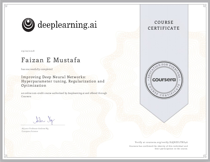 Course 2 Certificate